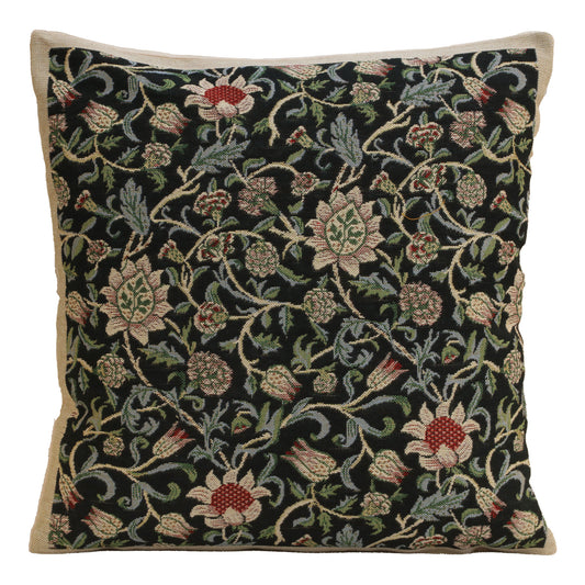 Fleur de Morris Black Cushion Cover Wholesale