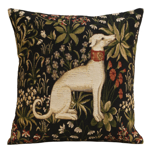 Medieval Hound Sitting European Cushion Covers