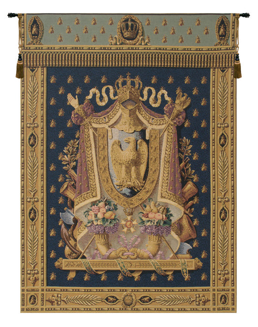 Napolean Dark Blue Belgian Tapestry Wall Art