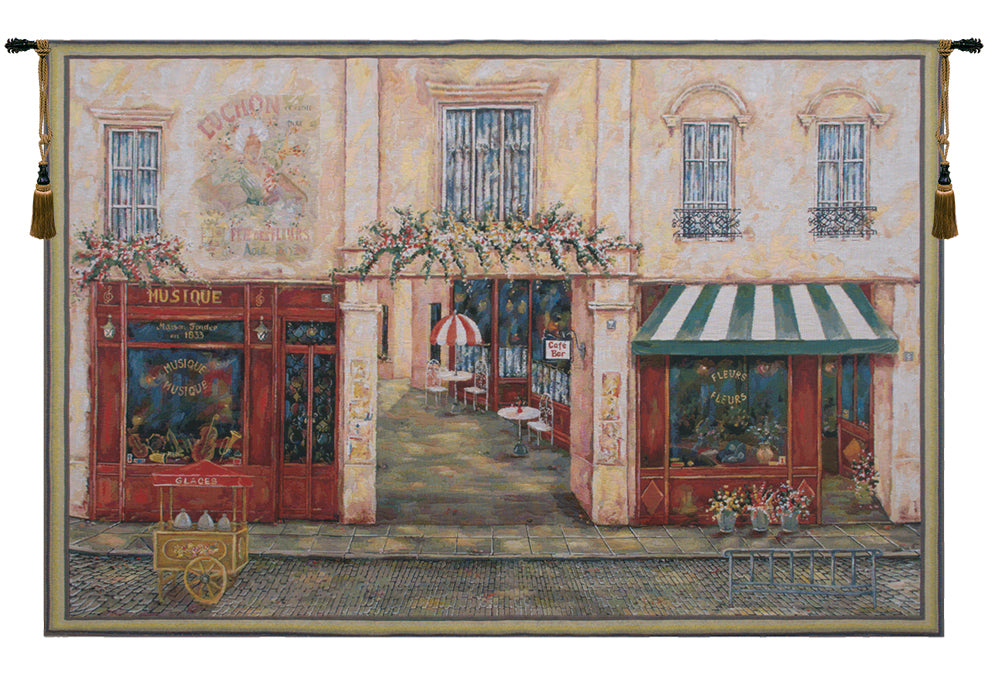 Luchon Terrasse Belgian Tapestry Wall Art