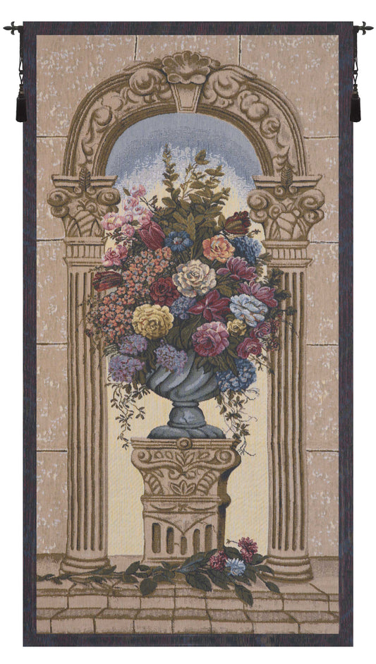 Floral Arch Belgian Tapestry Wall Art