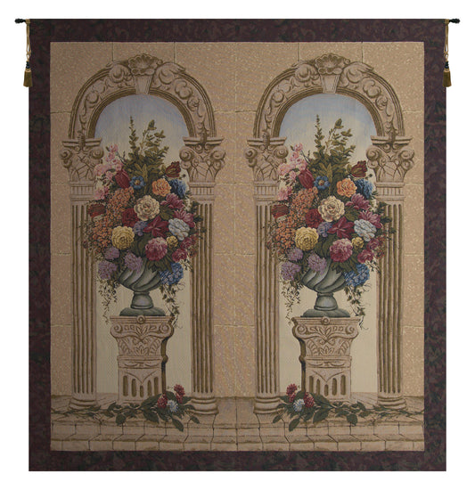 Floral Arch Duo Belgian Tapestry Wall Art