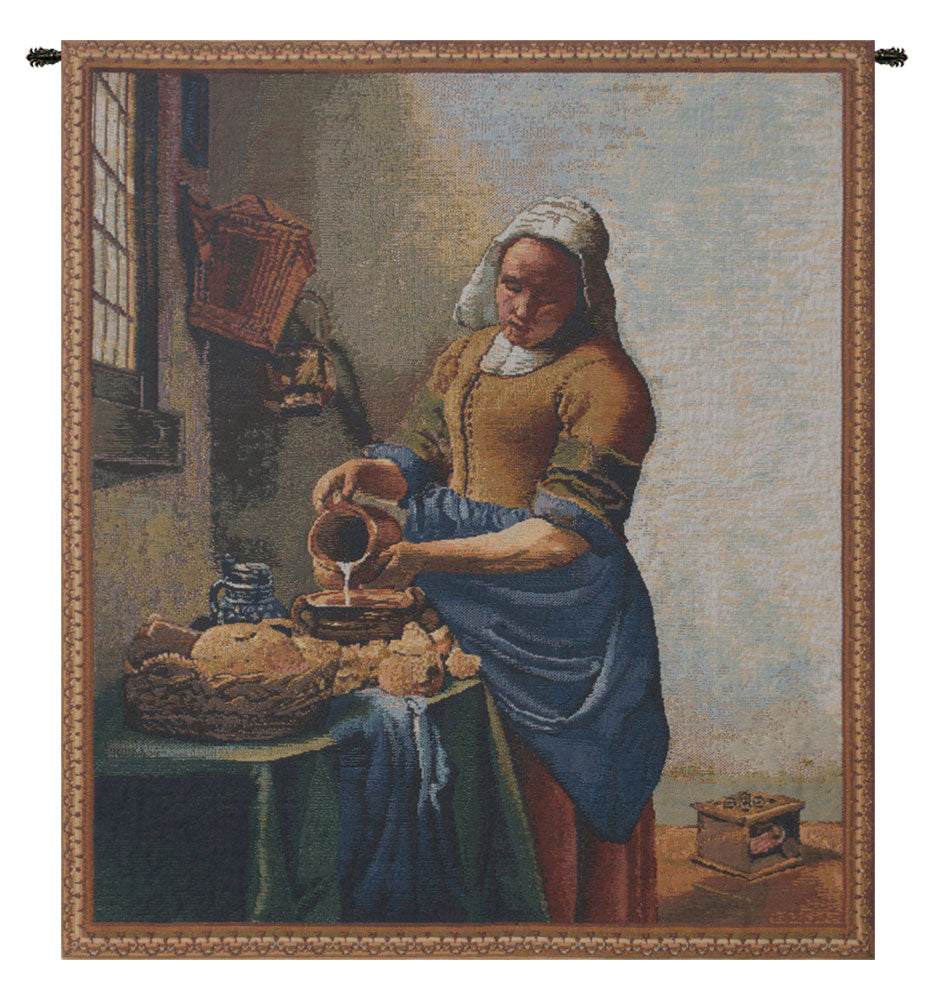 Servant Girl Belgian Tapestry Wall Art