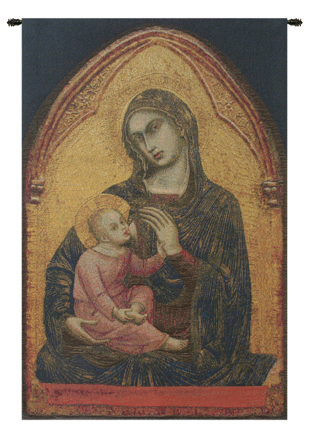 Madonna en Or Belgian Tapestry Wall Art