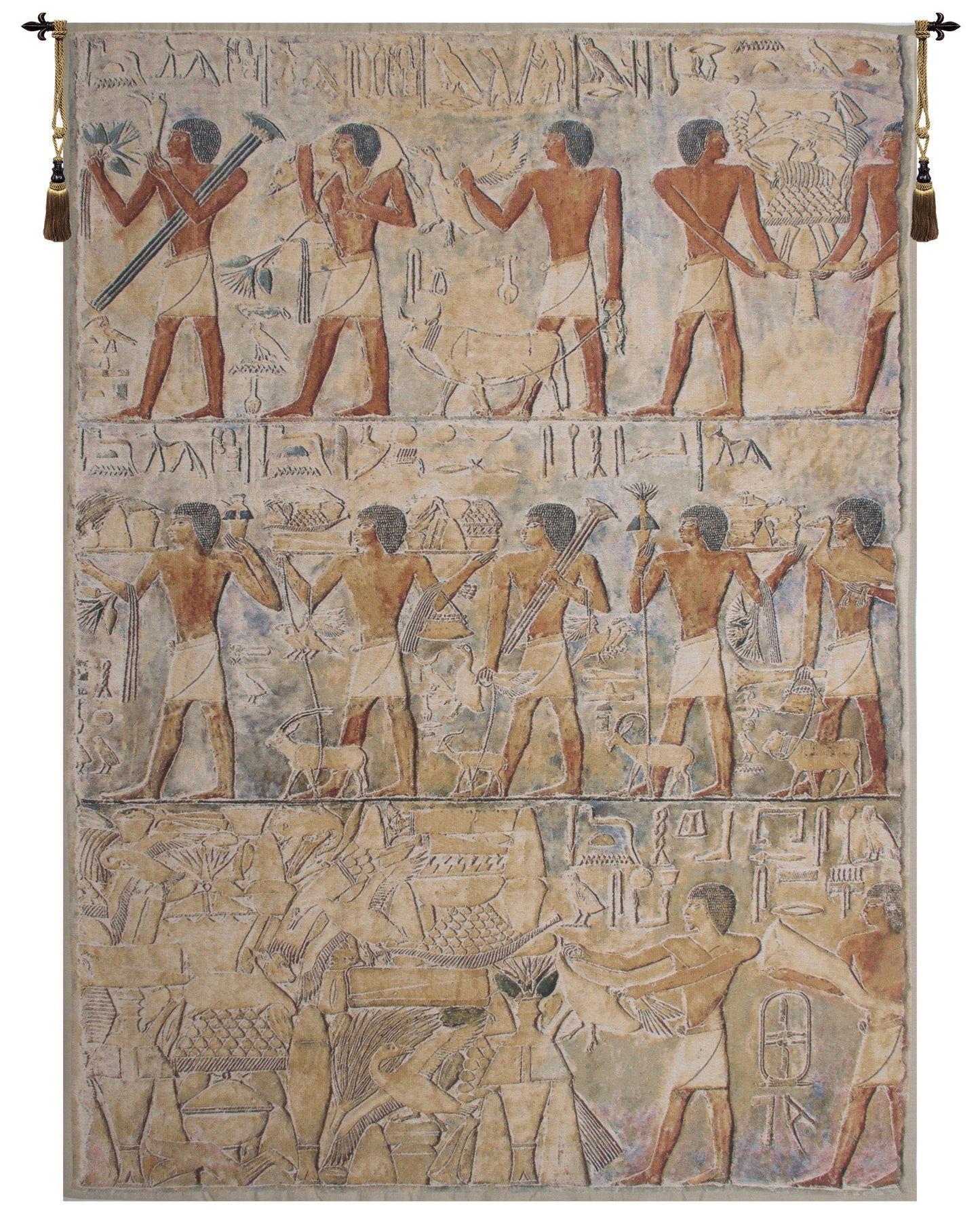Saqqarah Beige Belgian Tapestry Wall Art