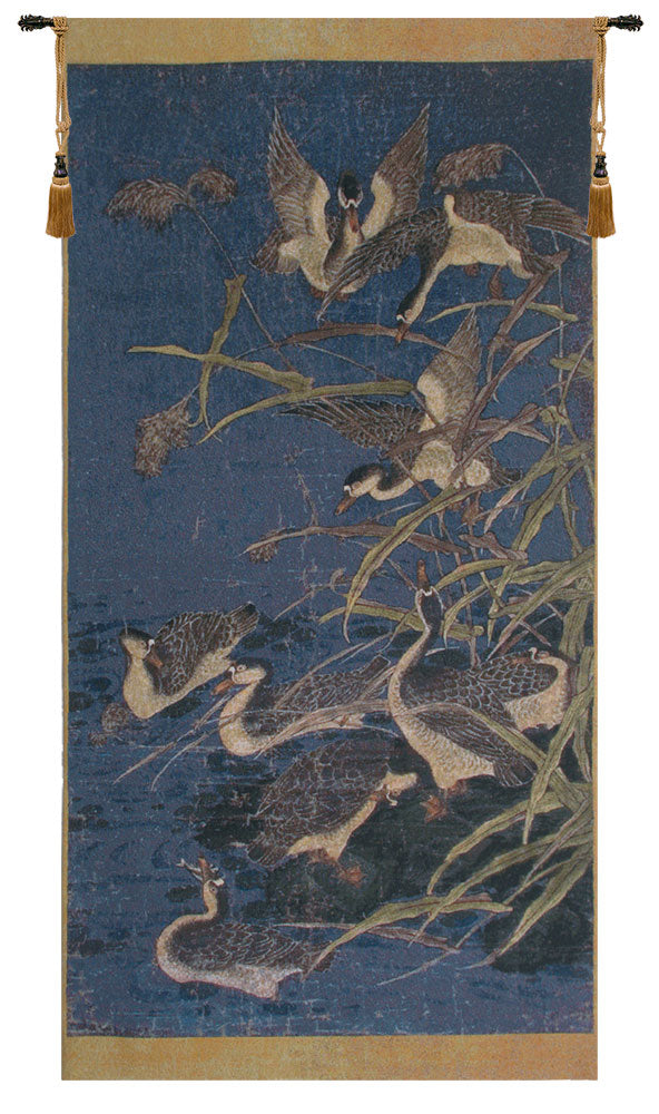 Panel with Ducks Belgian Tapestry Wall Art