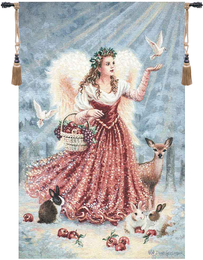 Christmas Angel Fine Art Tapestry