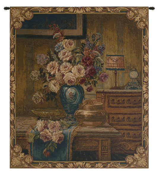 Floral Setting Italian Wall Tapestry