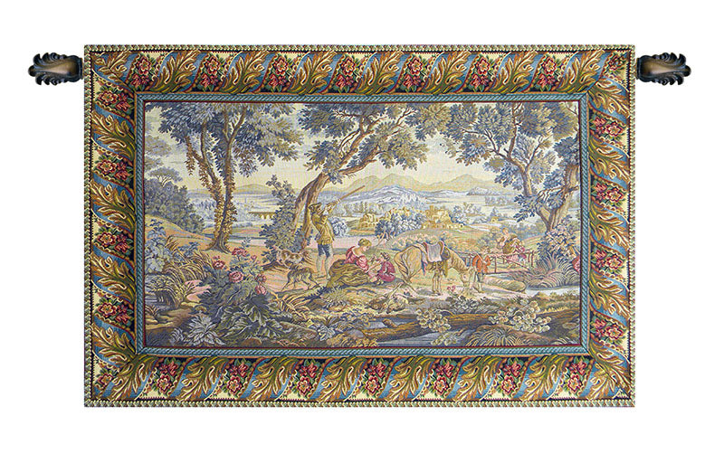 The Hunting Trip Italian Wall Tapestry