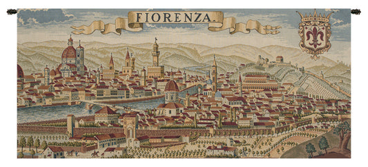 Florence Ancient Map Italian Wall Tapestry
