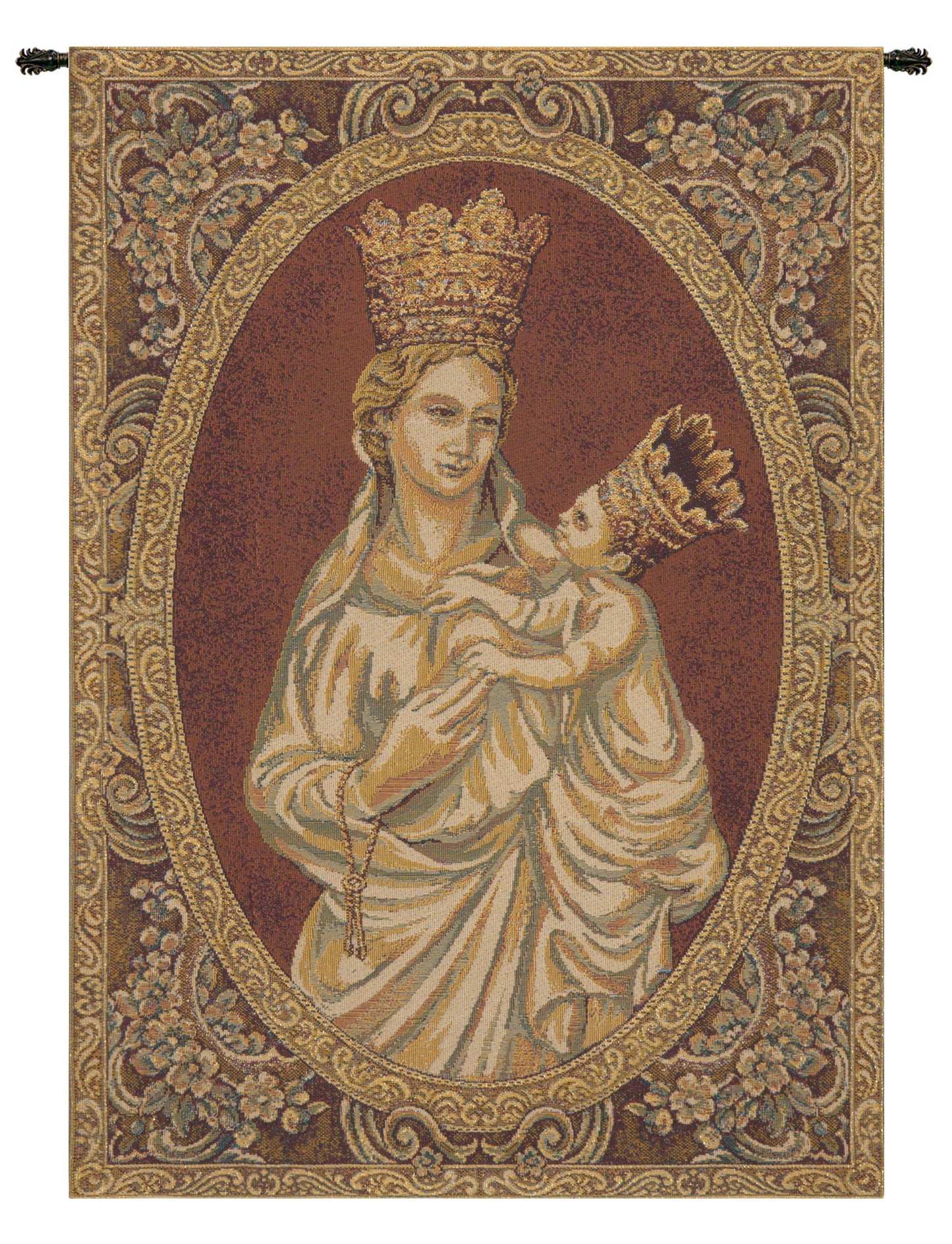 Madonna from Trapani Italian Wall Tapestry