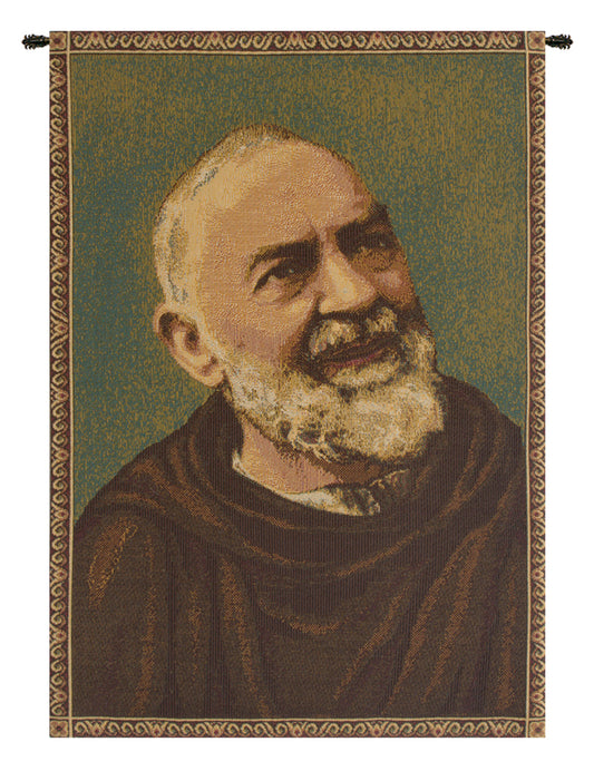 Padre Pio Father Pio Italian Wall Tapestry