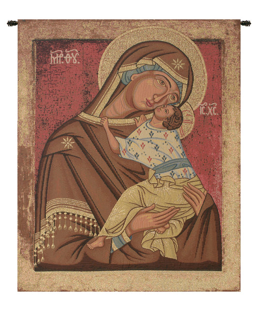 Icon Madonna Italian Wall Tapestry