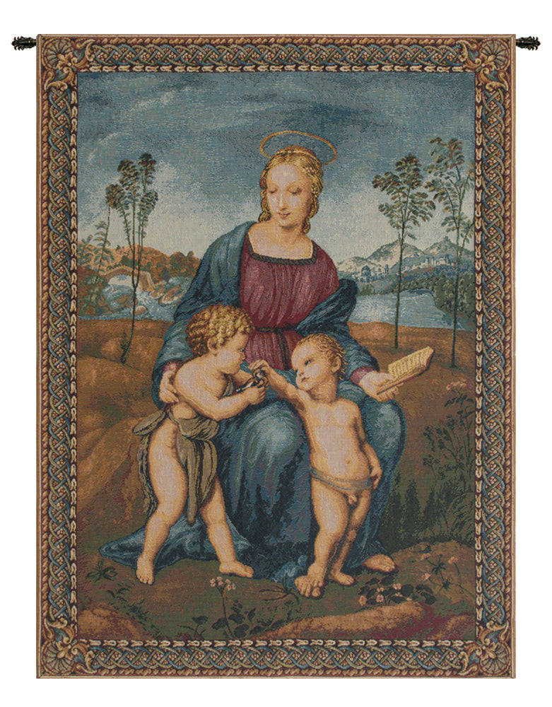 Madonna del Cardellino II Italian Wall Tapestry