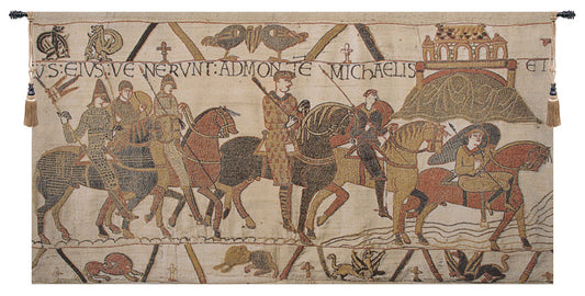 Bayeux Mont St Michael Belgian Tapestry Wall Art