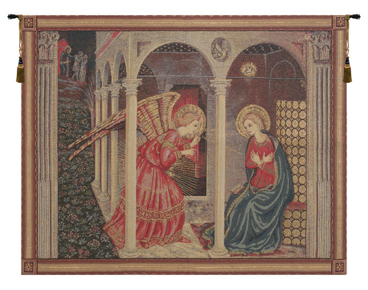 Annunciation with gold lurex European Wall Art