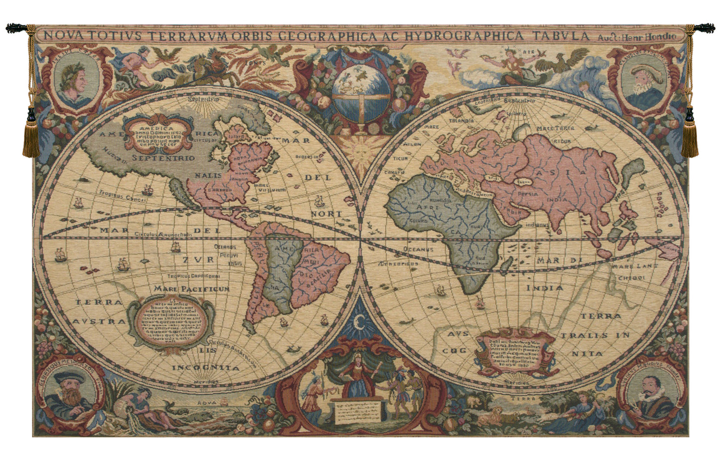 Chenille Globe European Wall Art