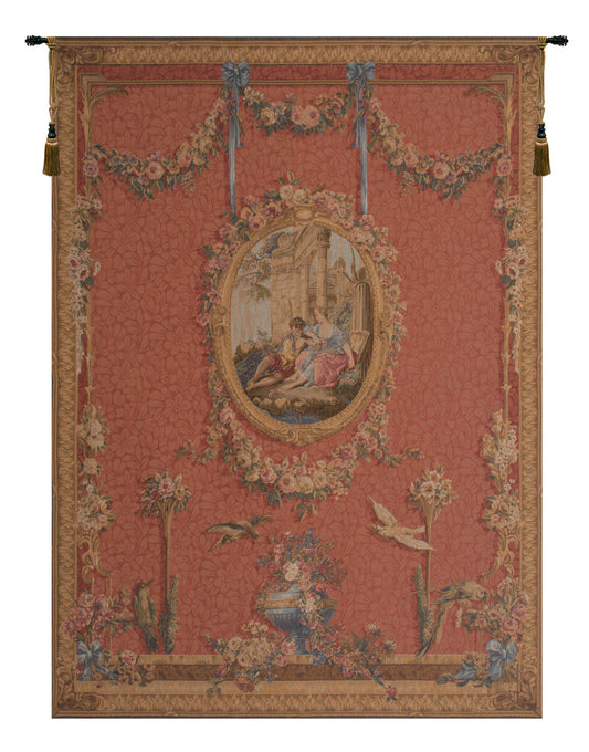 Medallion Serenade Rouge French Tapestry