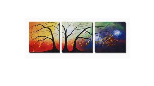 Cosmic Trees Canvas Wall Art