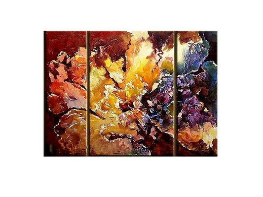 Coral Bouquet Canvas Wall Art
