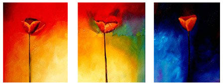 Triage of Tulips Canvas Wall Art