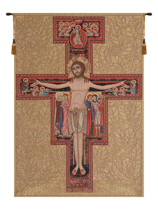 Crucifix of St. Damian Italian Wall Tapestry