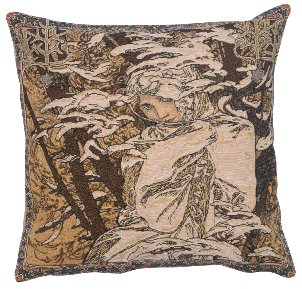 Mucha Winter I European Cushion Covers