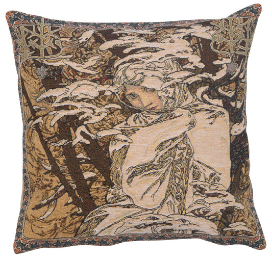 Mucha Winter I European Cushion Covers