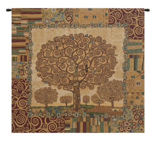 Klimts Tree of Life Italian Wall Tapestry