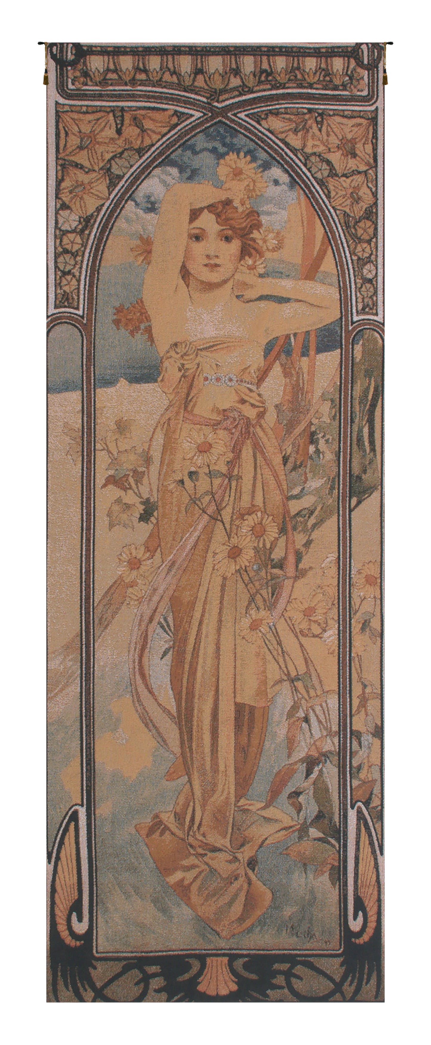 Mucha Jour Belgian Tapestry Wall Art