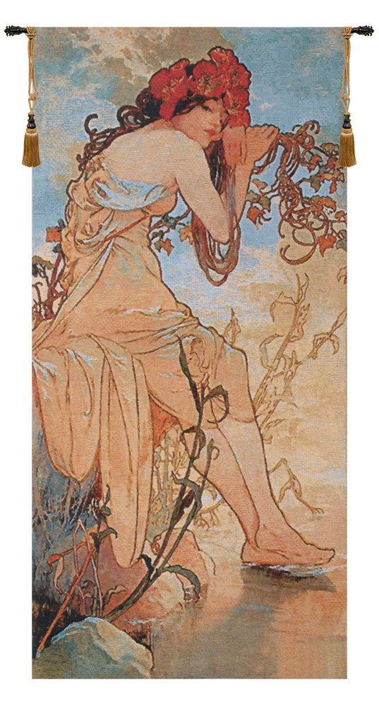 Summer Mucha Belgian Tapestry Wall Art