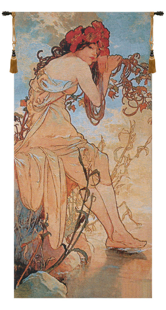 Summer Mucha Belgian Tapestry Wall Art