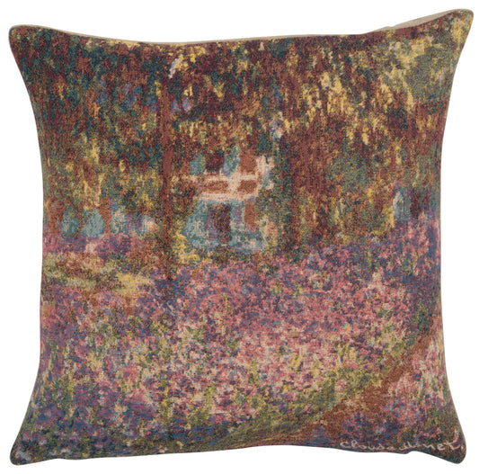 Monet's Iris Garden European Cushion Covers