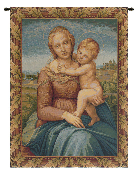 Cowper Madonna by Raphael Italian Wall Tapestry