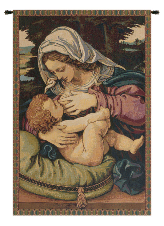 Madonna del Cuscino Italian Wall Tapestry