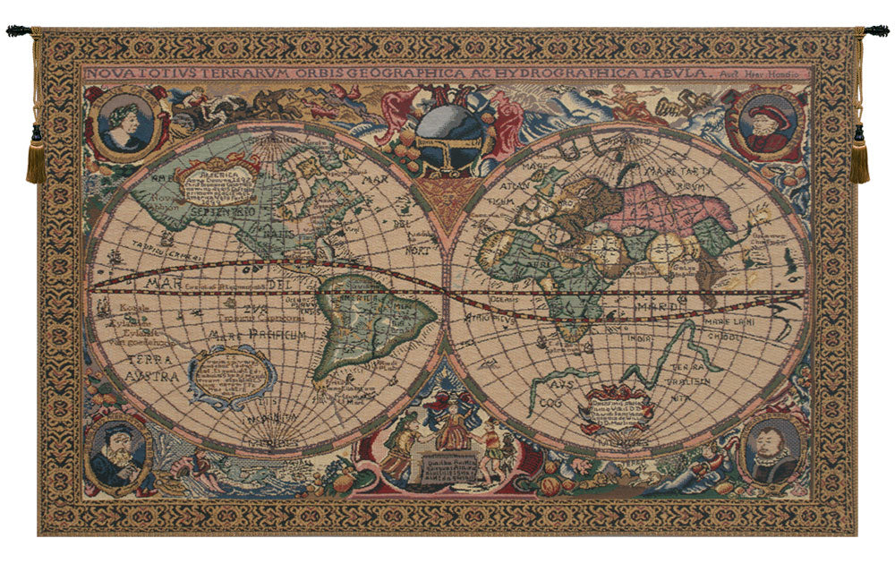 Map Mercator Tapestry Wholesale