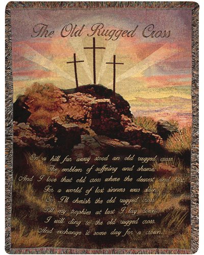 Old Rugged Cross II Afghan Throw
