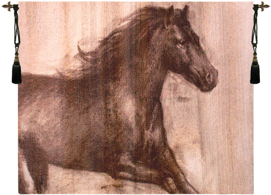 Dynamic Stallion Fine Art Tapestry