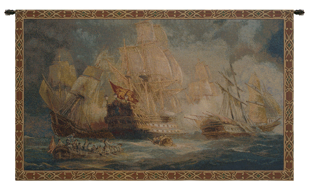 Naval Battle Italian Wall Tapestry