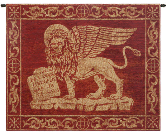Leone Rosso Italian Wall Tapestry