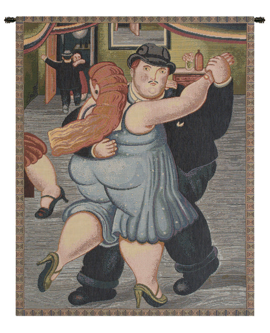 Botero Blu Italian Wall Tapestry