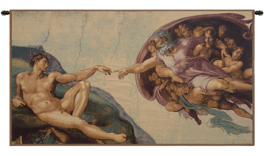 The Creation by Michelangelo Italian Wall Tapestry