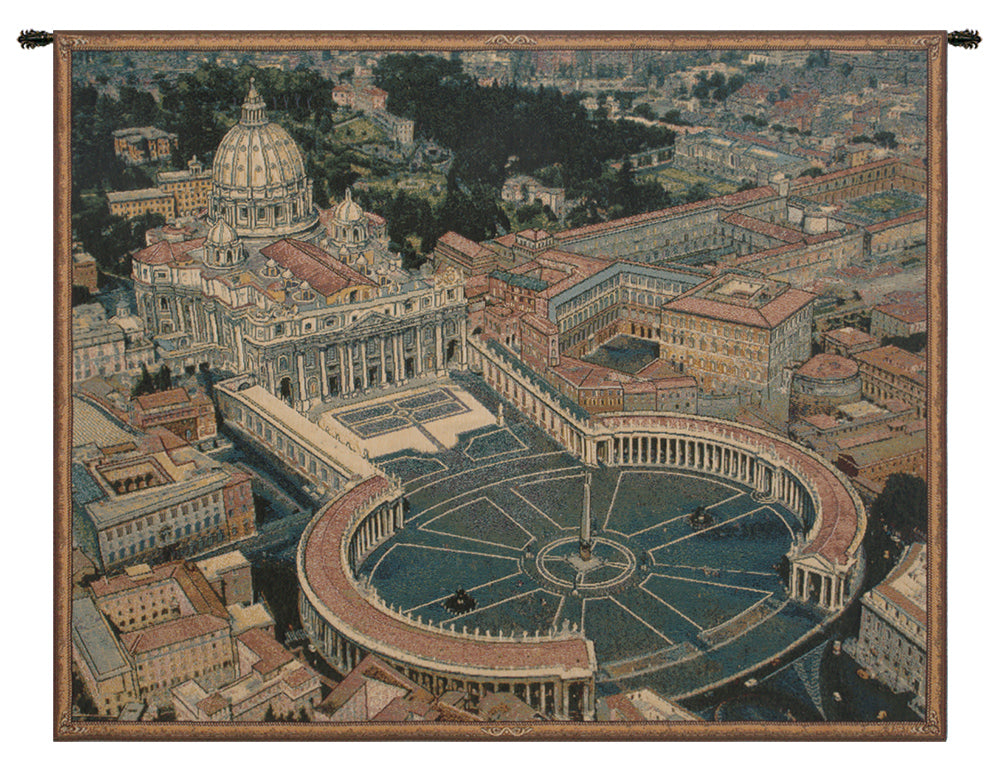 St. Peters Square Italian Wall Tapestry
