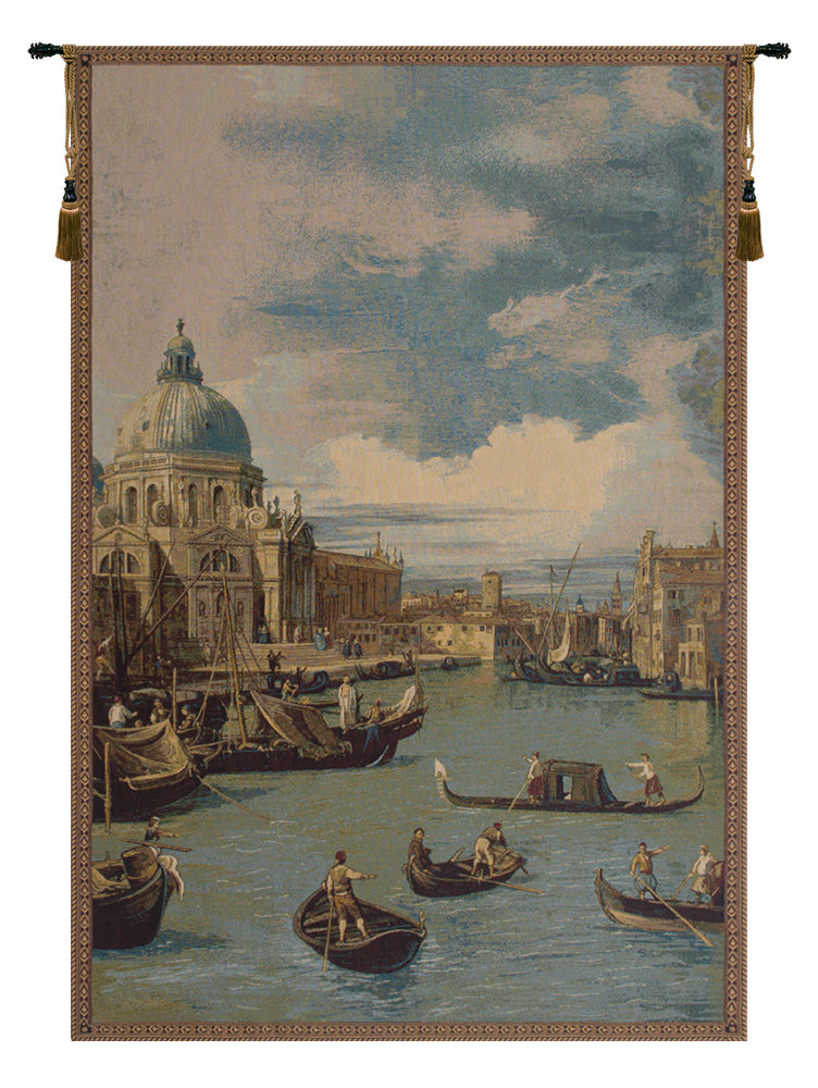 Saint Mary of Health and the Grand Canal Vertical Italian Wall Tapestry