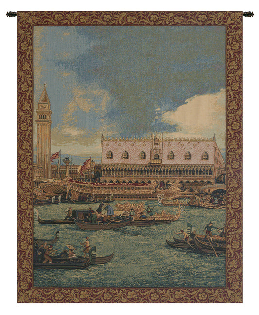 Bucintoro I Vertical Italian Wall Tapestry