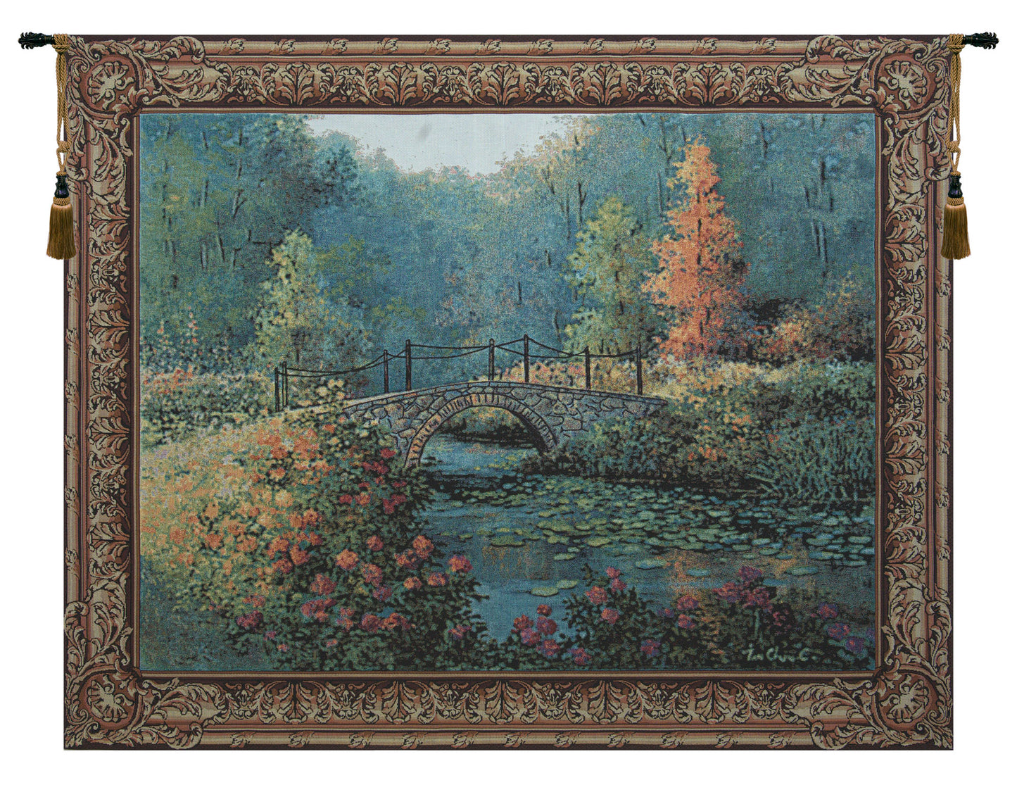Countryside Bridge Tapestry Wall Art