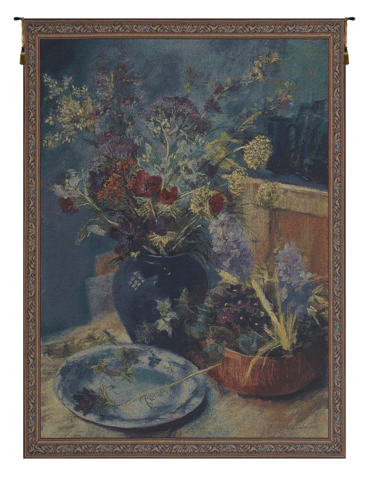 Spring Bouquet Still Life Tapestry Wall Art