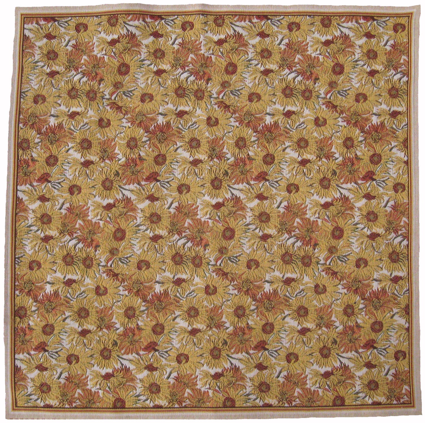Sunflowers Square Afghan Throw Wholesale
