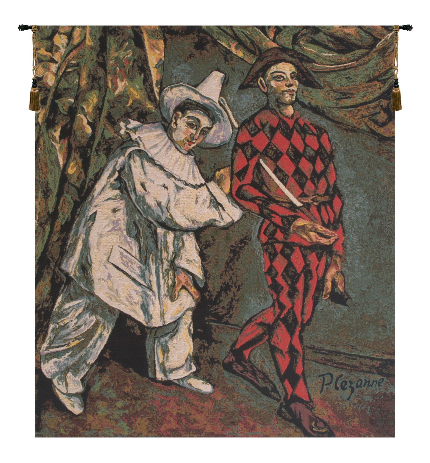 Pierrot and Harlequin European Tapestry