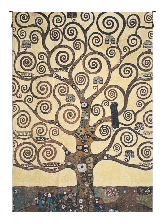 Lebensbaum Klimt Tree of Life Belgian Tapestry Wall Art